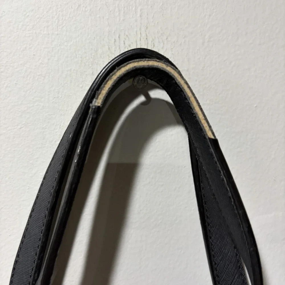 Kate Spade New York Black Leather Tote Bag Purse‎ Large Cow Leather Classic